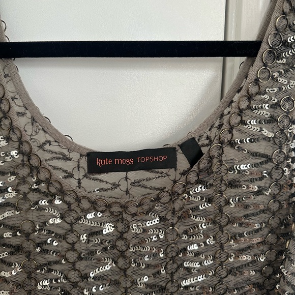 Sequin glitter top by Topshop / Kate moss collection - Picture 3 of 3